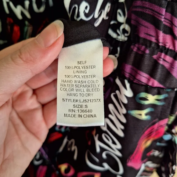 L'atiste Colorful Graffiti Print Full Length Belted Mechanic Style Jumpsuit - Picture 7 of 16